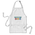MANCHESTER TERRIER Mom Paw Print 1 aprons