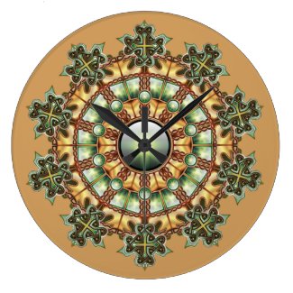 Mandala #1 wall clock