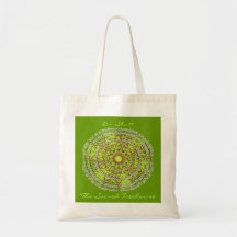Mandala Art Bag green
