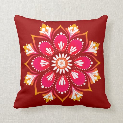 Mandala Art Pillow Zazzle
