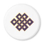 Mandala  Blue Karma Buddhism Eternal Knot Magnets