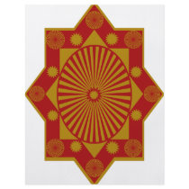 MANDALA BURGUNDY TAN PERSONALIZED FLYER