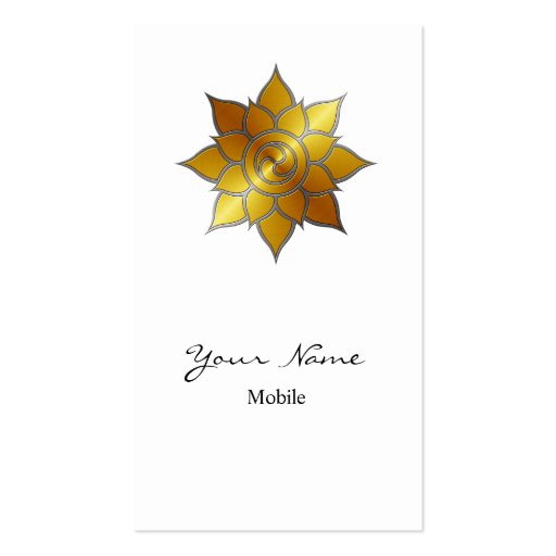 Mandala Business Card (front side)