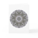 Mandala Christmas Card - "Winter Rose" by MandalaArt Mandala Christmas Card - "Winter Rose"