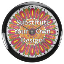 Mandala Coloring Page Colorful Custom Aquavista Clocks