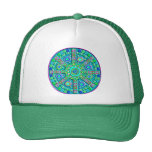 Mandala de la turquesa gorro de camionero