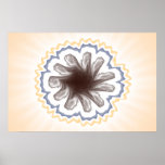 Mandala fractal composition #16 print