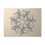 Mandala fractal composition #9 post card