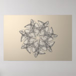 Mandala fractal composition #9 posters