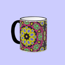 Mandala Fractal Pattern Series #2 mugs