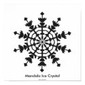 Mandala Ice Crystal - Stephen Joseph Burke posters