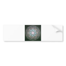 Mandala in the depths of the sea bumper stickers