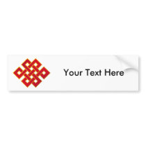 Mandala Karma Buddhism Eternal Knot Bumper Stickers