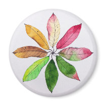 Mandala Leaves magnets by TeriDC Mandala Leaves magnets