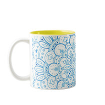 Mandala Mug 1 Two Tone by mandalajane Mandala Mug 1 Two Tone