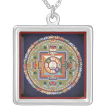 Mandala of Chenrezig (Avalokiteshvara) necklace