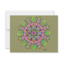 Mandala Original Drawing with Digital Coloring invitations by teachergurrl Mandala Original Drawing with Digital Coloring invitations