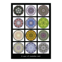 Mandala print - "A year of mandalas 2009" posters