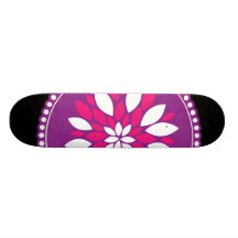 Mandala púrpura rosada bonita de los pétalos de la patín personalizado