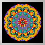 "Mandala Quilt" Crystal Mandala Posters