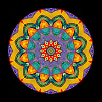"Mandala Quilt" Crystal Mandala posters