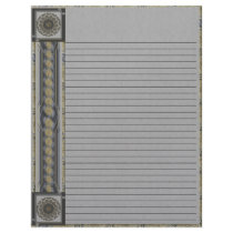 Mandala Silver Edge Lined Letterhead