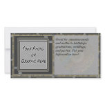 Mandala Silver Photo Greeting Card