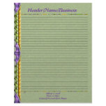 Mandala Spring Gem Green Lined Letterhead