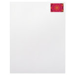 Mandala Star in Pink, Orange, and Yellow Letterhead Template