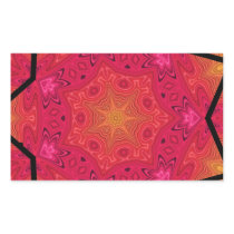 Mandala Star in Pink, Orange, and Yellow Sticker