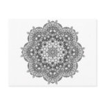 Mandala To Color In Postcard