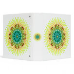 Mandala yellow green | make your own background vinyl binder