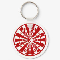 Mandala - Ying Yang keychains