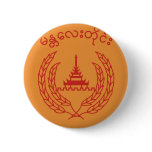 Mandalay Division, Myanmar flag Pinback Button