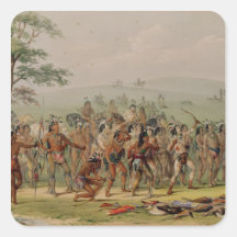 Mandan Archery Contest, c.1832 Sticker