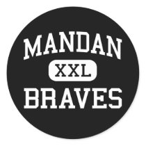 Mandan - Braves - High - Mandan North Dakota stickers