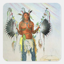Mandan Medicine Man Stickers