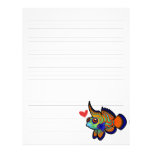 Mandarin / Dragonet Fish Love Letterhead