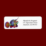 Mandarin Dragonet Goby Fish Label labels