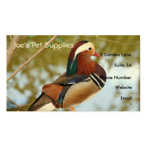Mandarin Duck Business Cards business cards