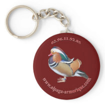 mandarin duck keychains