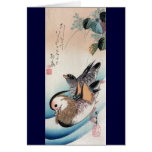 Mandarin Ducks,  Ando Hiroshige Greeting Cards