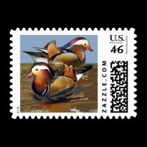 Mandarin ducks stamps