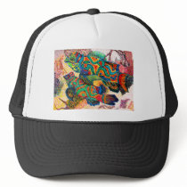 Mandarin Fish Art Trucker Hats