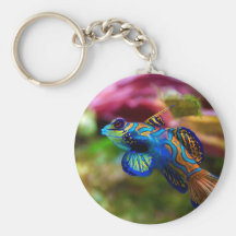 Mandarin Fish Synchiropus splendidus Keychain