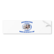 Mandation-Ruining Lives One Day At A Time Bumper Stickers