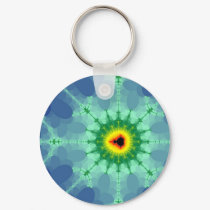Mandel on a Lilly Pad Keychain