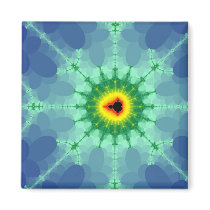 Mandel on a Lilly Pad Magnet