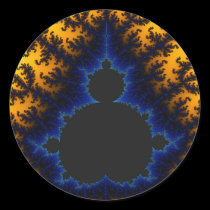 Mandelbrot Glow  - Fractal Sticker stickers