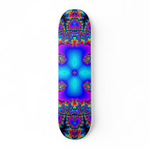 Mandelbrot Mandala 12 Skateboard